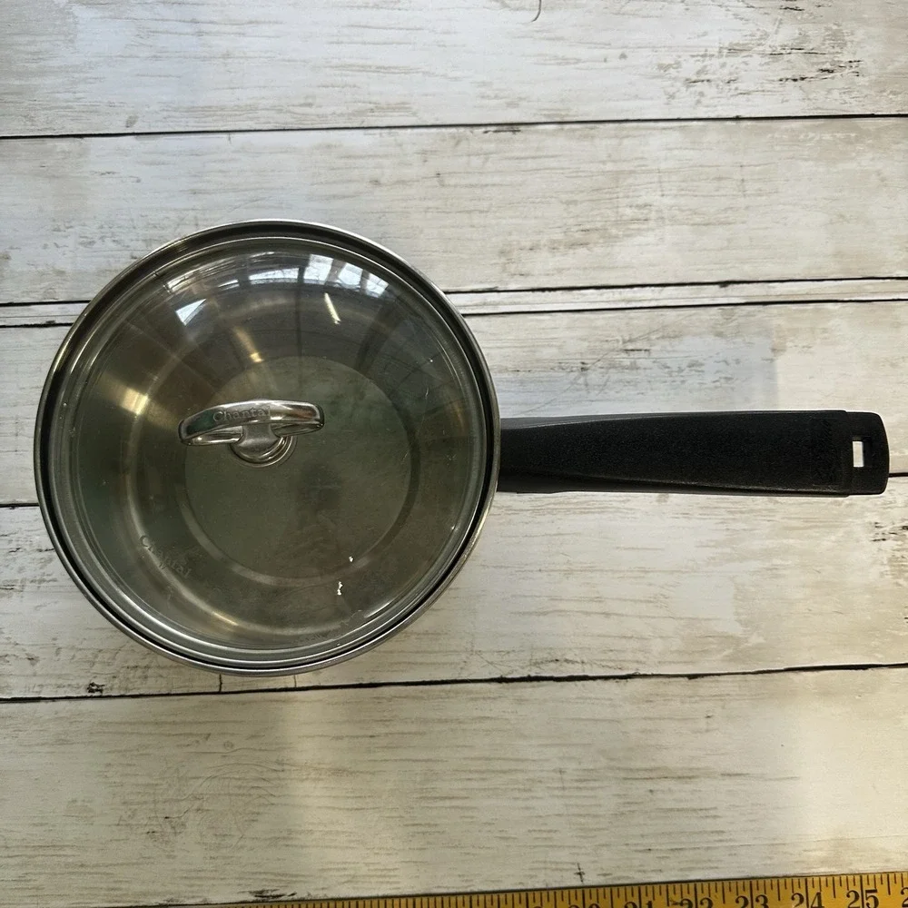 5 Piece Lifetime T304 Stainless Steel Custom Designed Pans 3 Pans LIDS NOT ORIGI